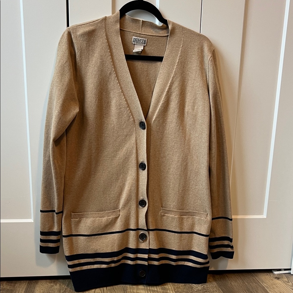Duluth Trading Co Tan Cotton Blend Garment